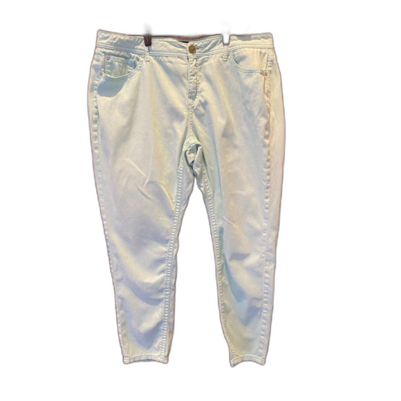 A.N.A. Pants Mint Green Womens Size 18W Jeans Casual Relaxed Comfortable Slacks - Picture 1 of 7